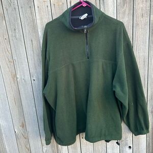 Sideout jacket pullover partial zip pockets size xl
